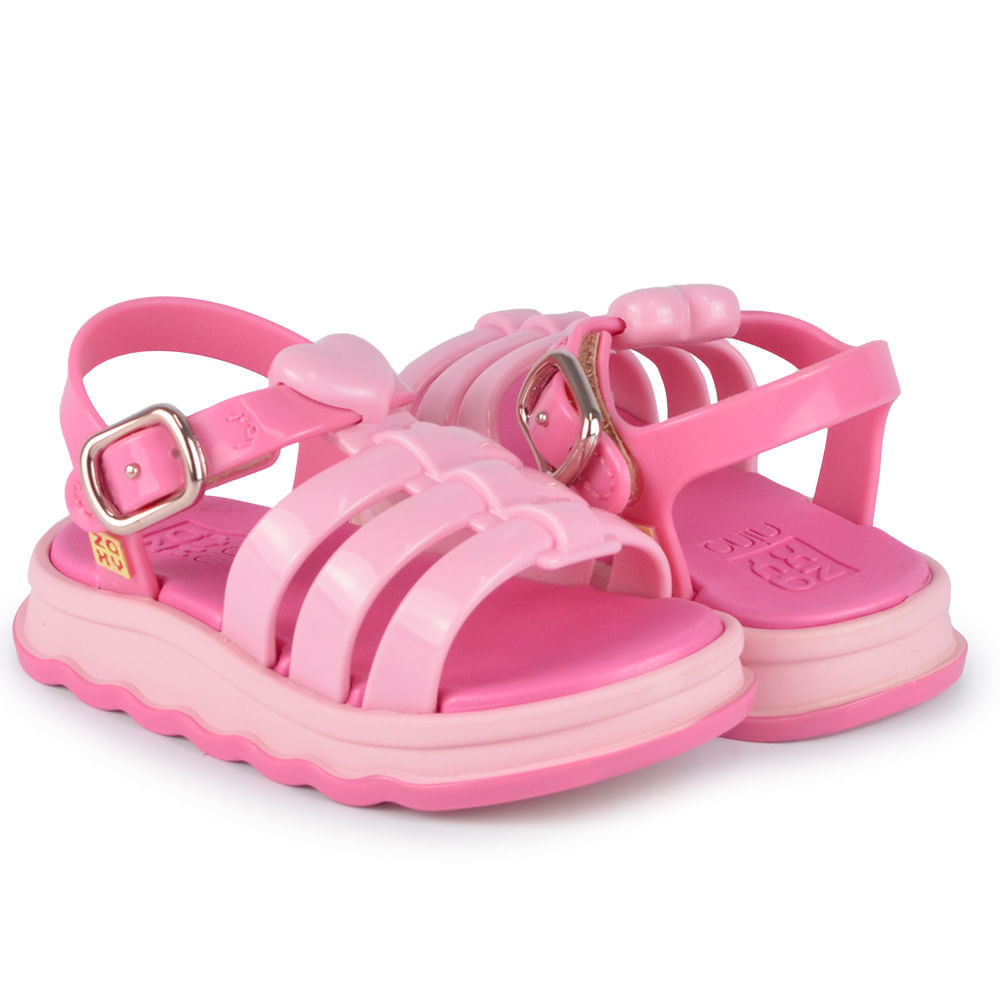 Sandália Infantil Zaxy Feminina Coração 18859 - Foto 6