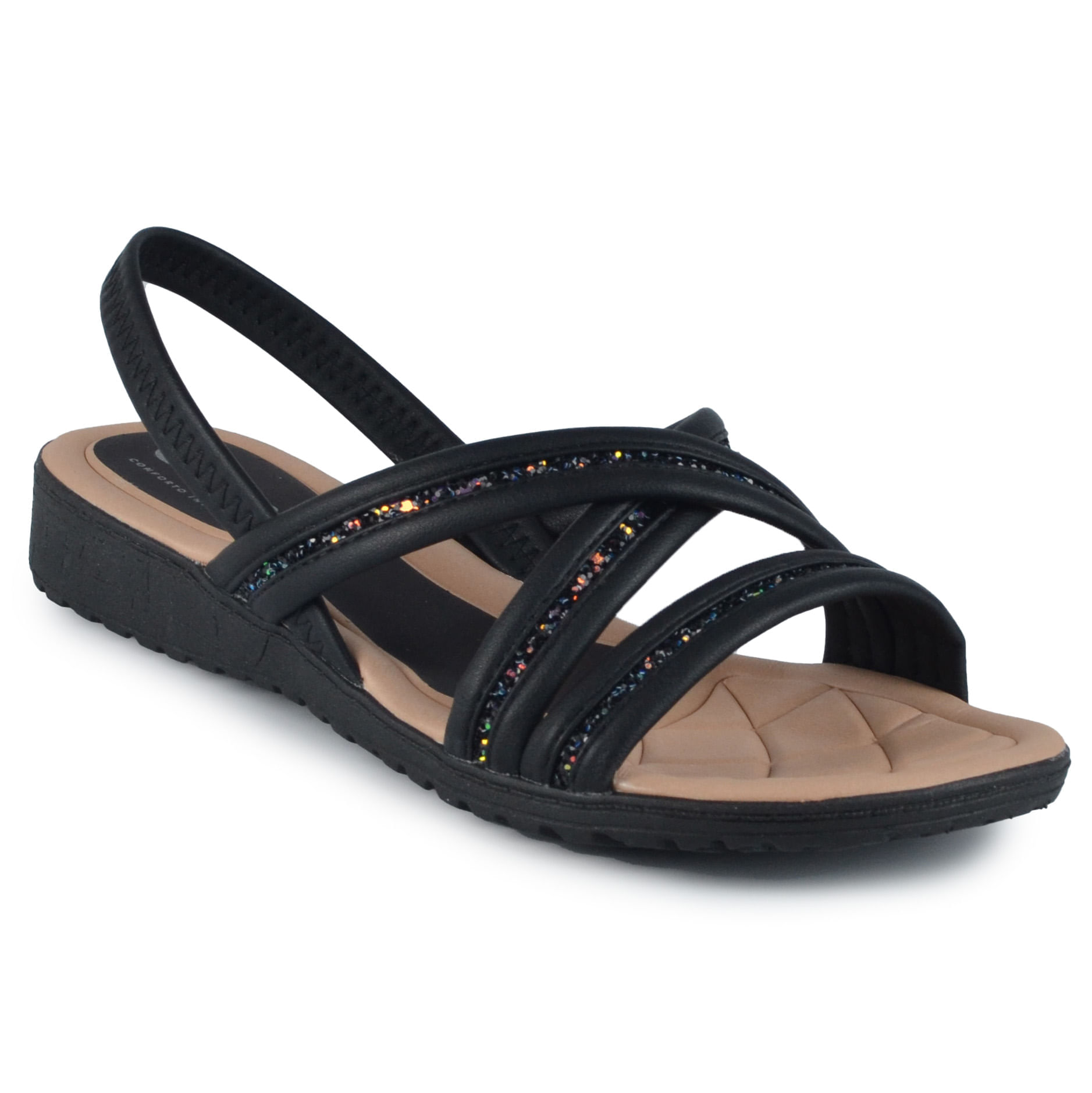 Sandália Papete Campesi Feminina Glitter - Brilho L9513 - Foto 2