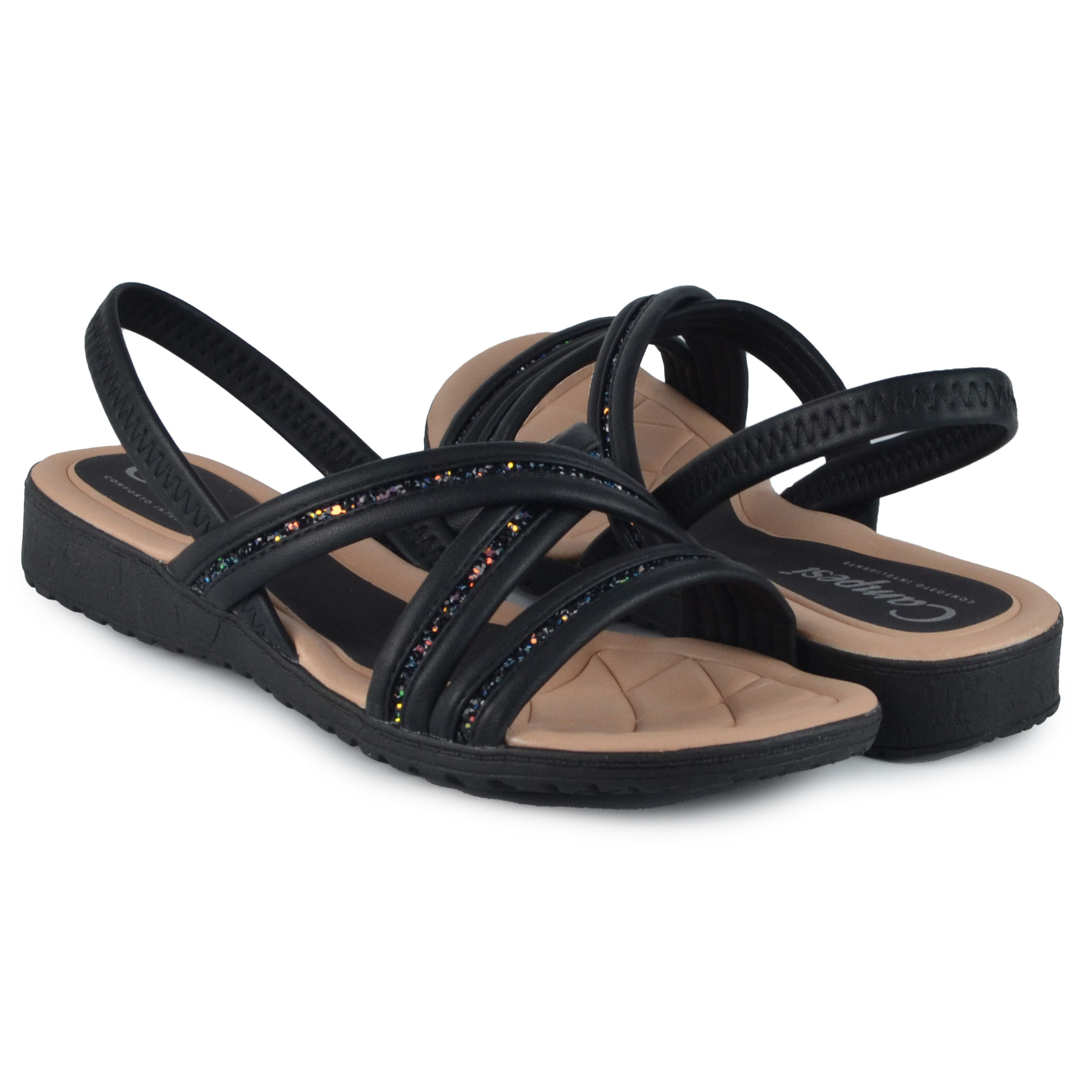 Sandália Papete Campesi Feminina Glitter - Brilho L9513 - Foto 6