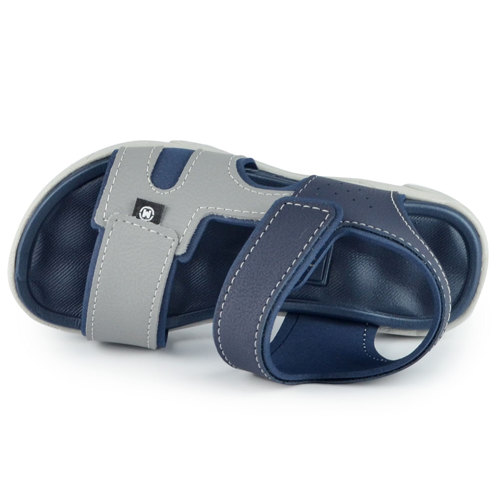 Sandália Papete Molekinho Infantil Masculino 2400.139 - Foto 4