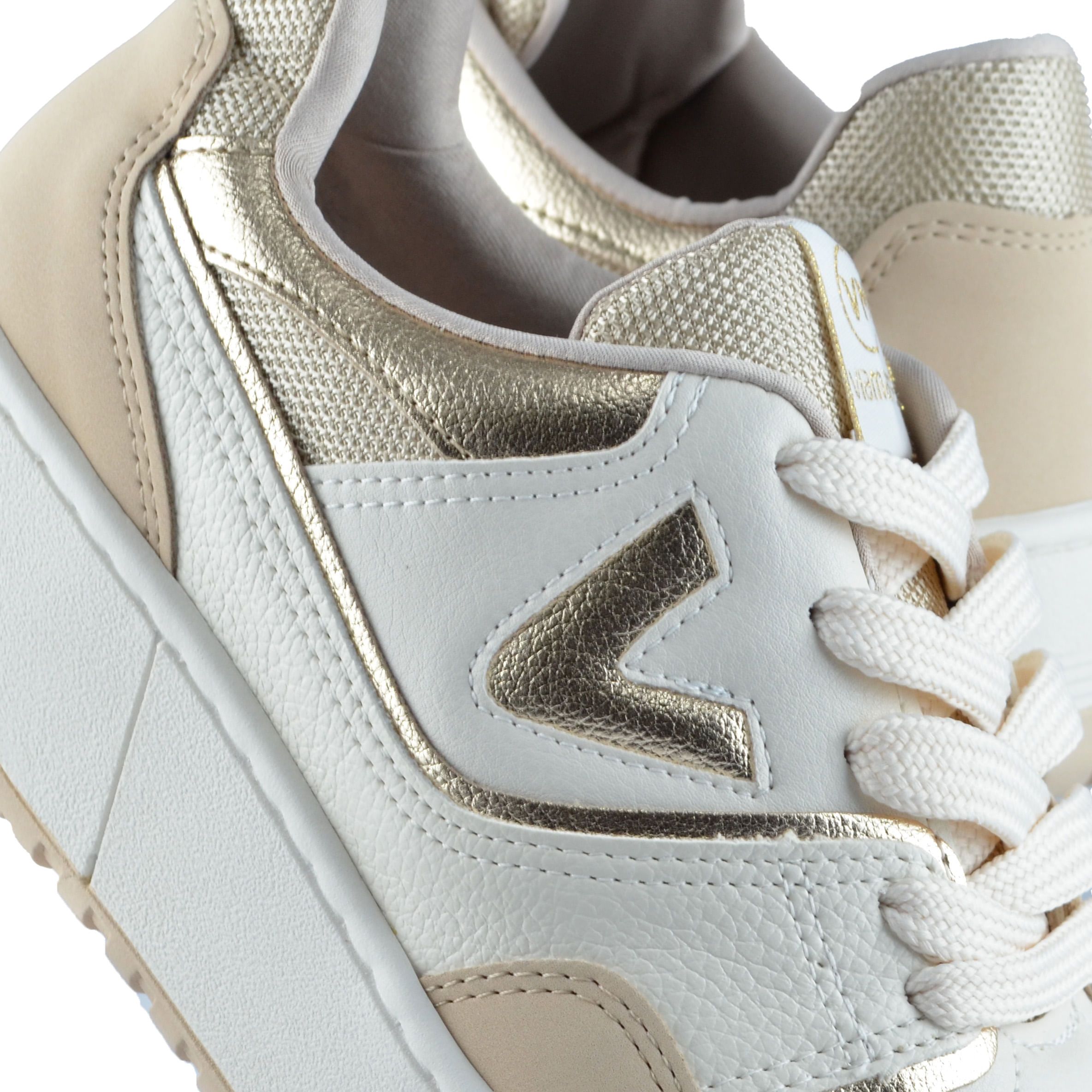 Tênis Casual Via Marte Feminino Dourado 23-13102-07 - Foto 7