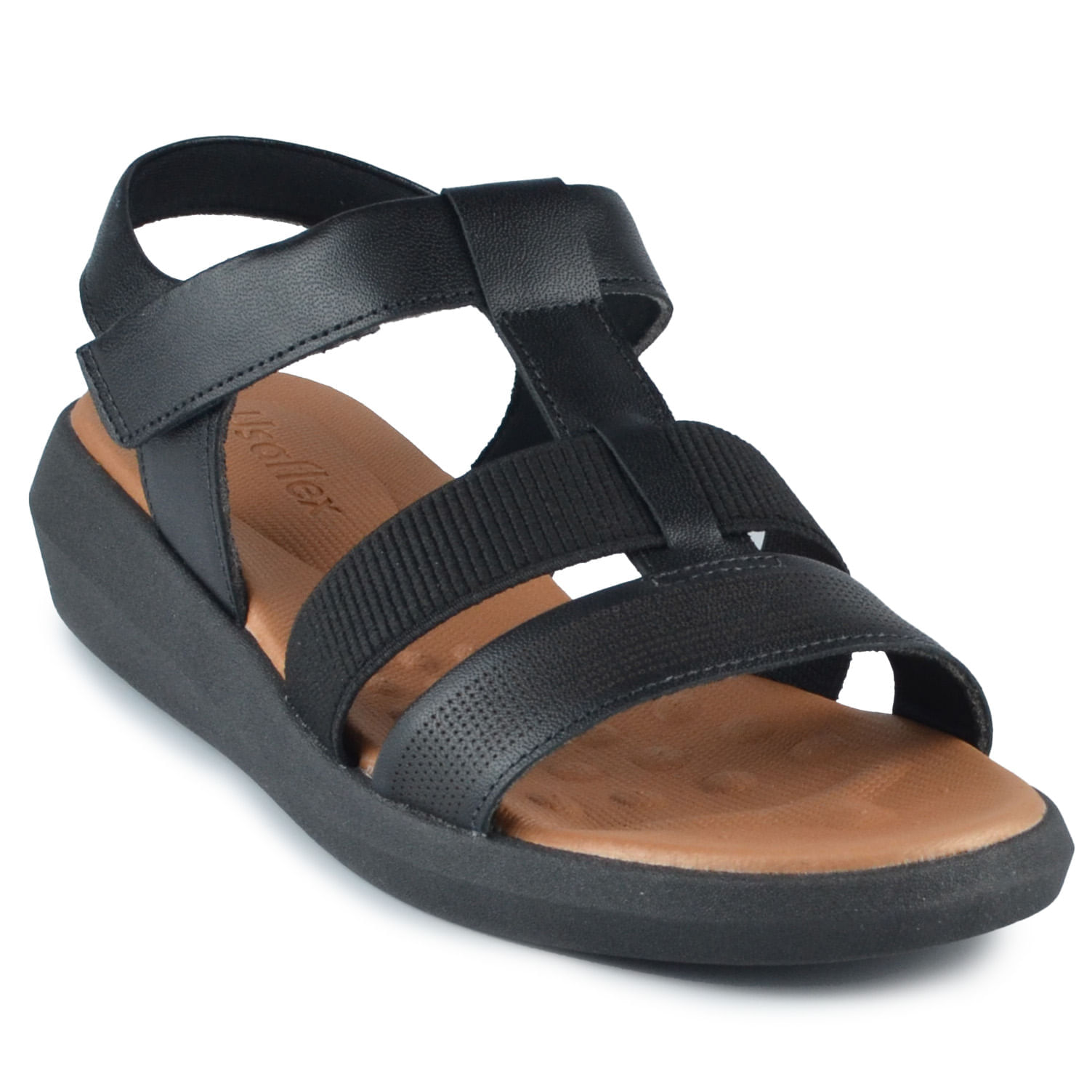 Sandália Papete Usaflex Feminina BK AI3007 - Foto 2