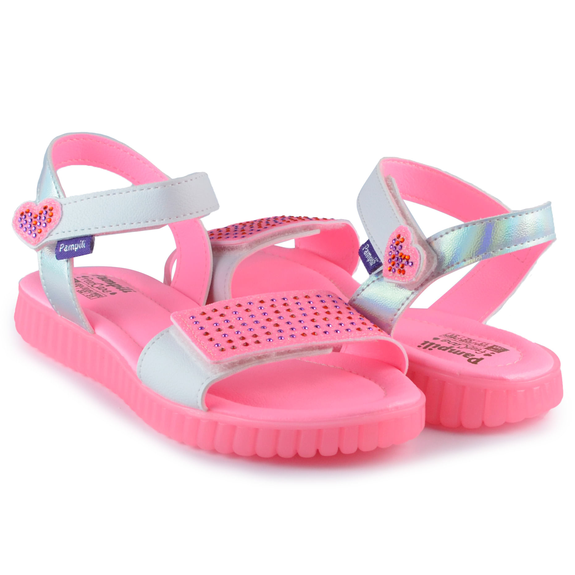 Sandália Papete Infantil Pampili Feminina 123.236 - Foto 6