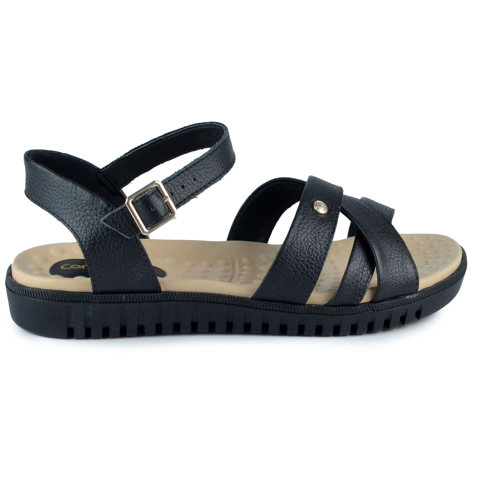 Sandália Papete Comfortflex Feminina BK 2345402 - Foto 1