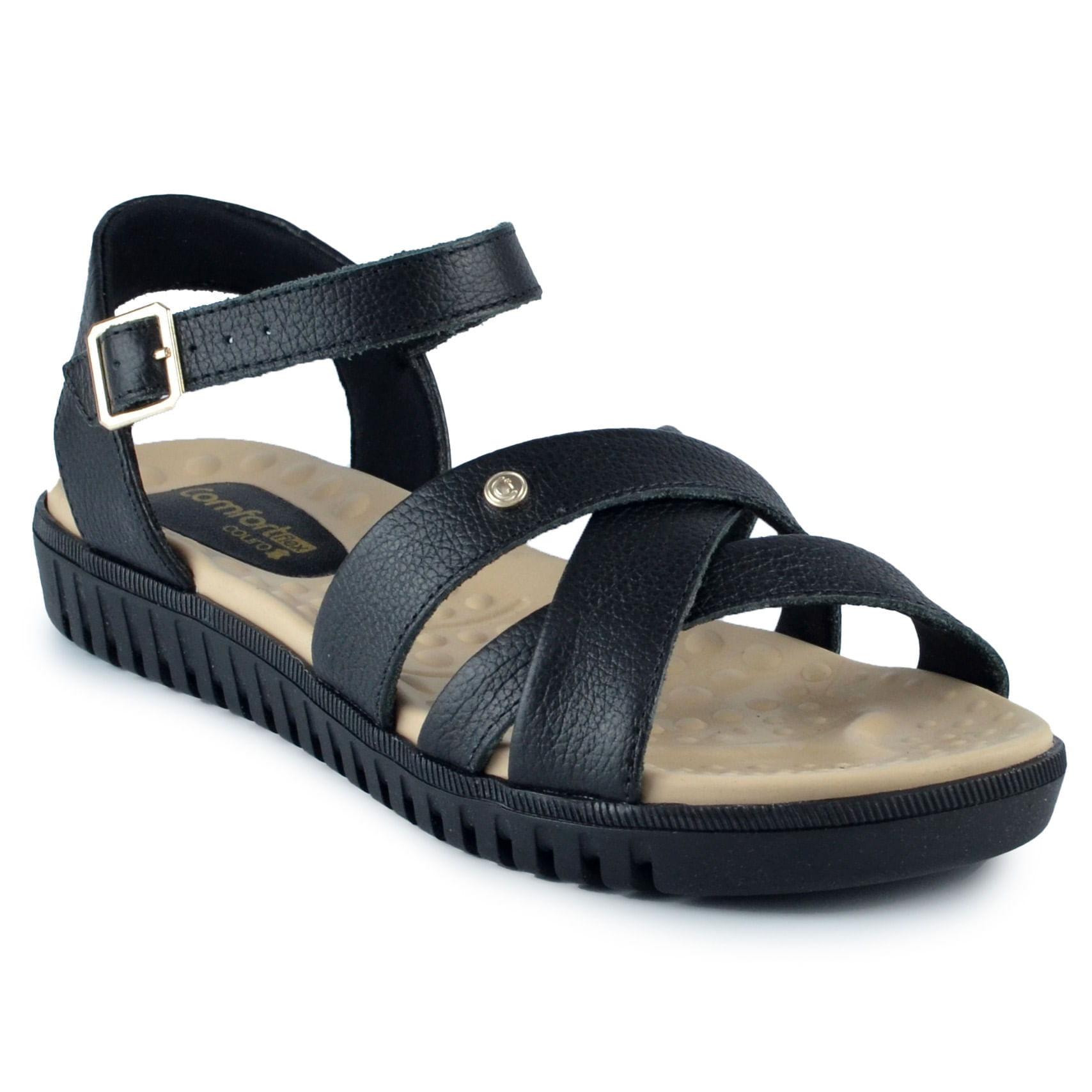 Sandália Papete Comfortflex Feminina BK 2345402 - Foto 2