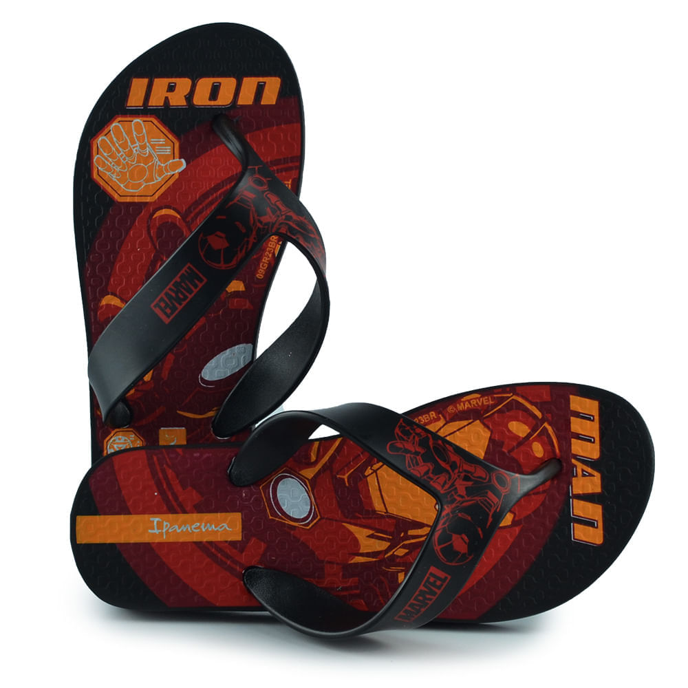Chinelo Infantil Ipanema Masculino Marvel 23 Herois 27127 - Foto 1
