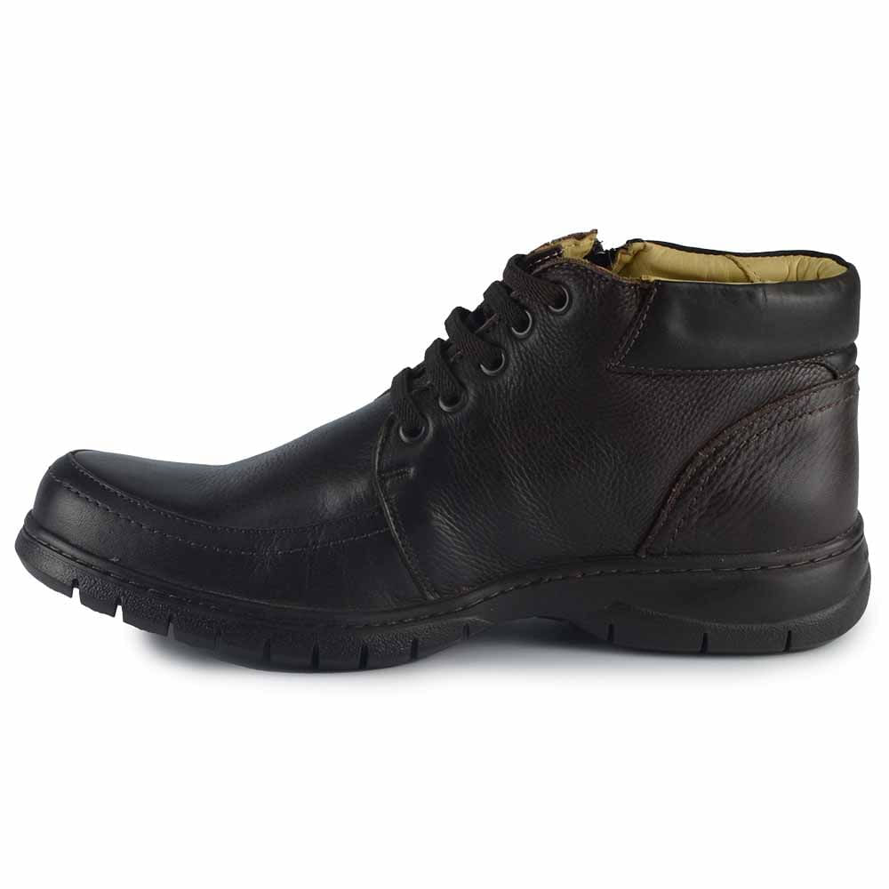 Coturno Masculino Anatomic Gel Couro 7981 - Foto 3