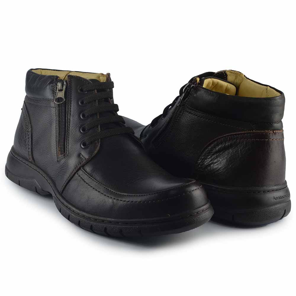 Coturno Masculino Anatomic Gel Couro 7981 - Foto 6