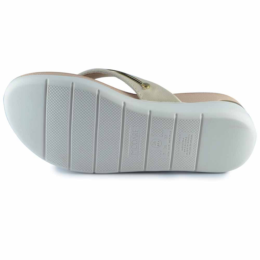 Sandália Papete Modare Feminina Metalizada TM 7151.115 - Foto 5