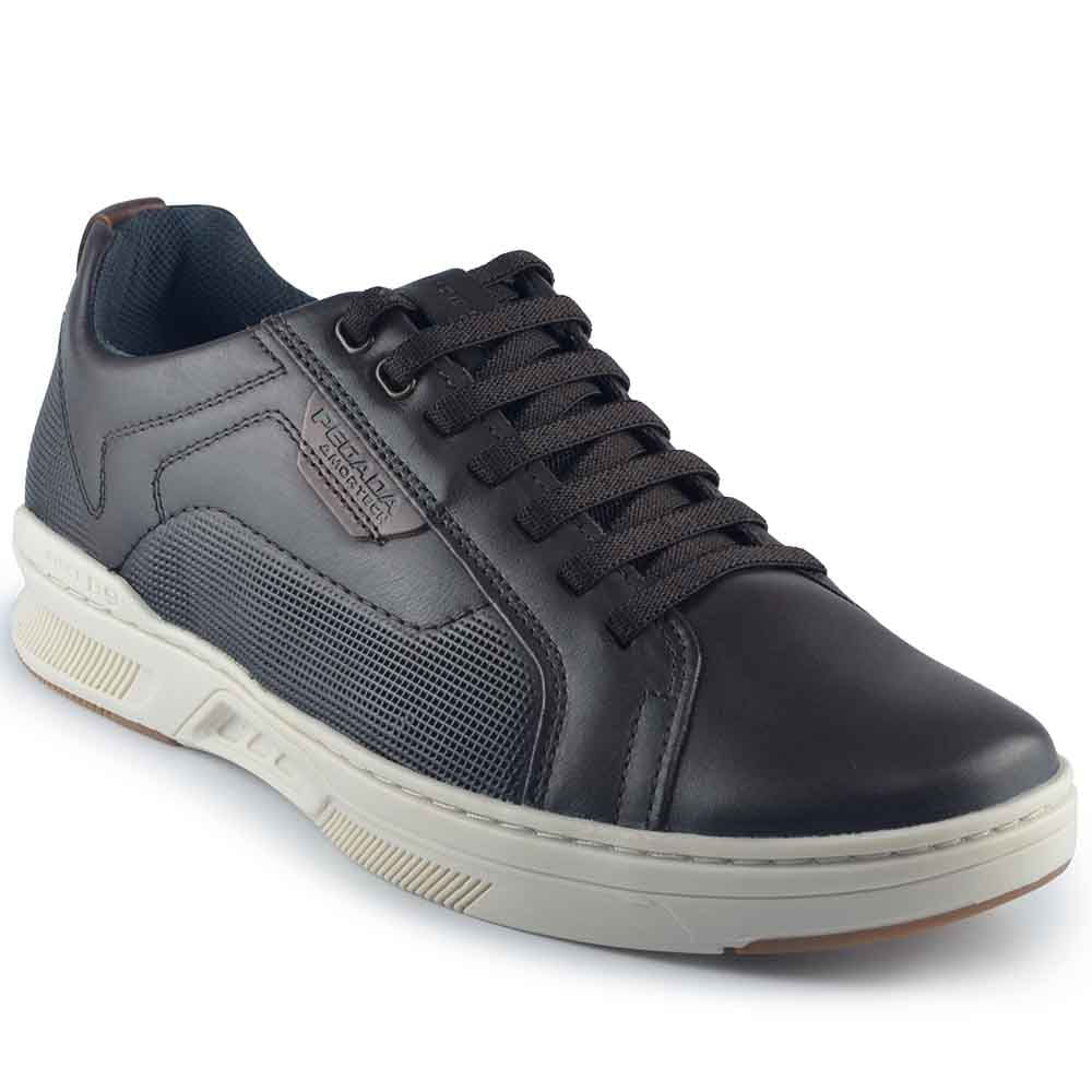 Sapatênis Masculino Pegada Couro 110602 - Foto 2