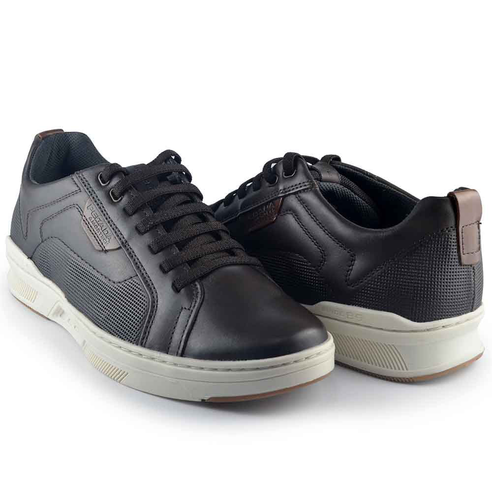 Sapatênis Masculino Pegada Couro 110602 - Foto 6