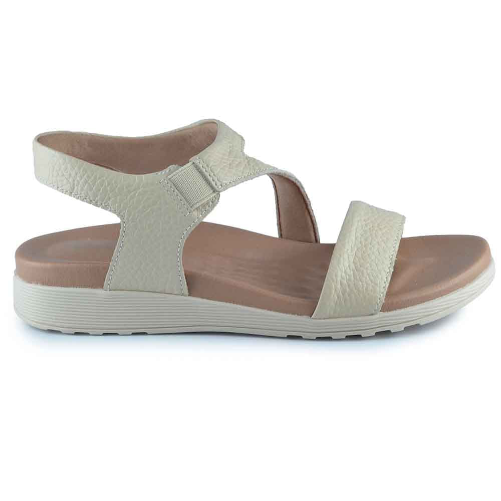 Sandália Papete Usaflex Feminina em Couro BK AD3923 - Foto 1