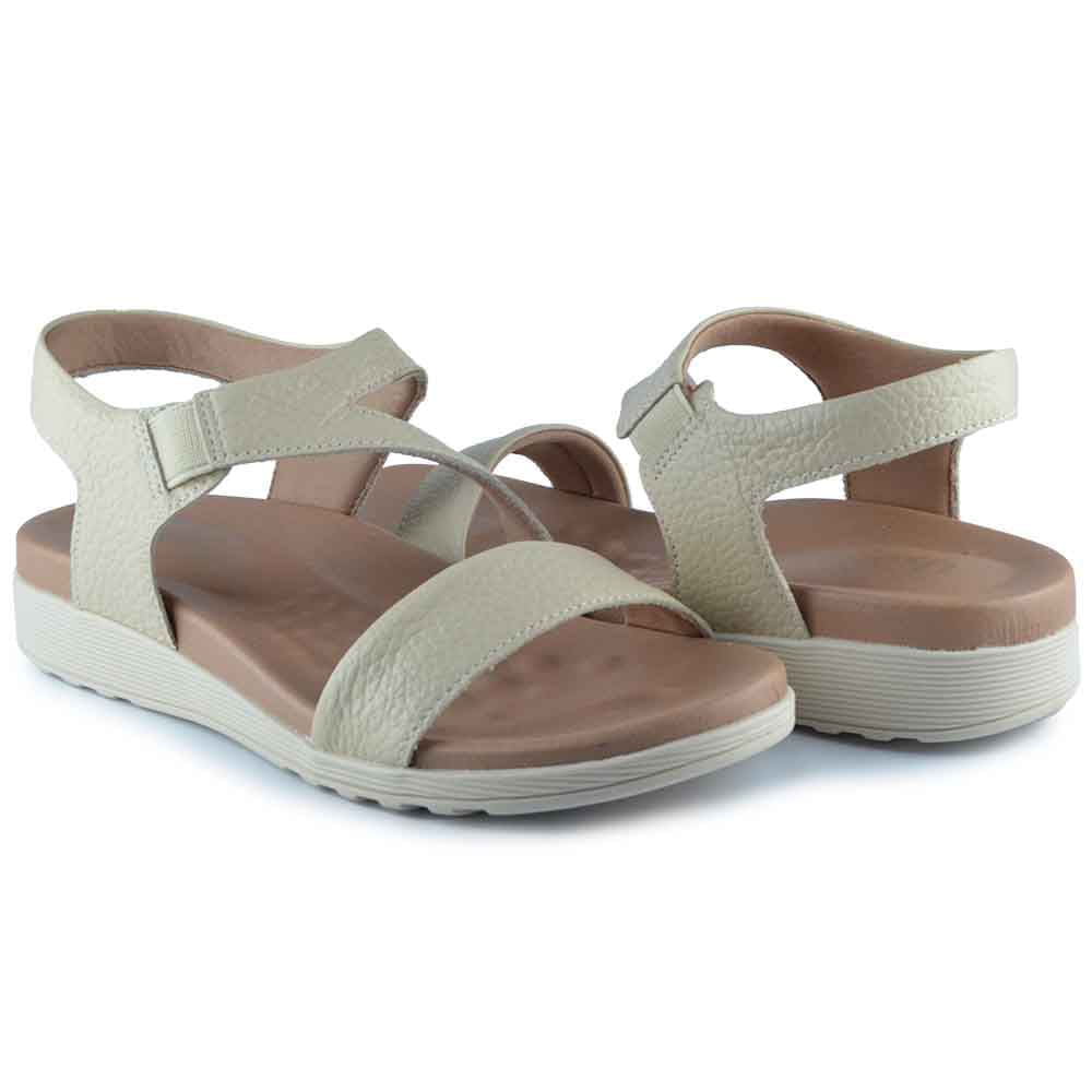 Sandália Papete Usaflex Feminina em Couro BK AD3923 - Foto 6