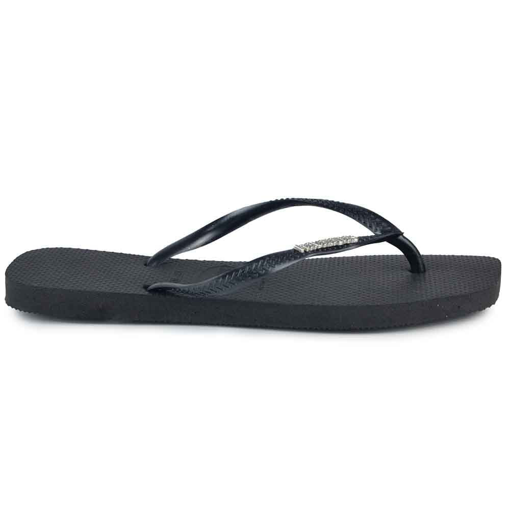 Chinelo Feminino Havaianas SLIM SQUARE LOGO MET - Foto 2