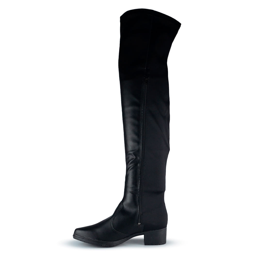 Bota Over Cano Longo Salto Baixo Mississipi Feminina MI603 - Foto 3