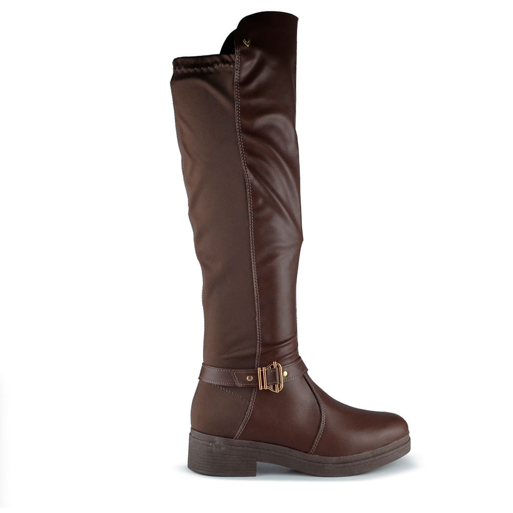 Bota Montaria Cano Longo Salto Baixo Mississipi Feminina MA711 - Foto 1