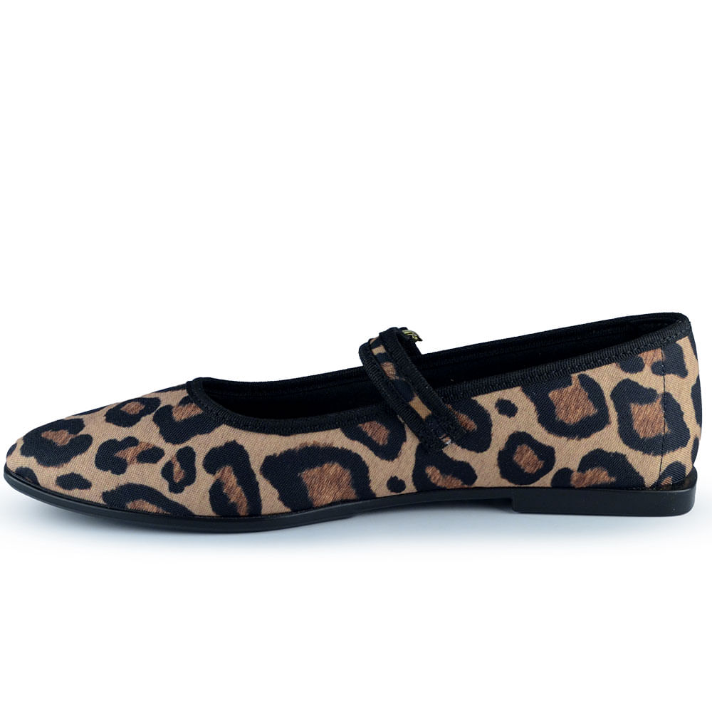 Sapatilha Moleca Feminina Animal Print 5798.101 - Foto 3