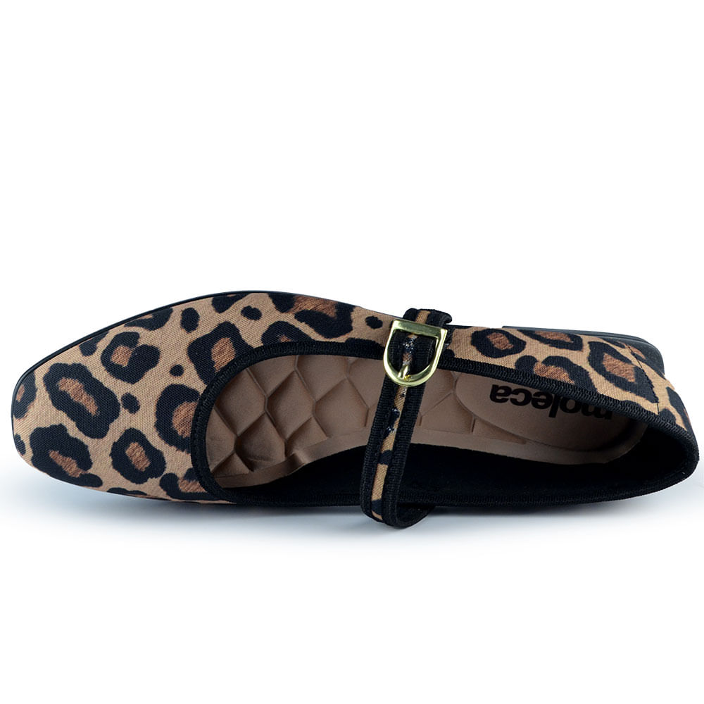 Sapatilha Moleca Feminina Animal Print 5798.101 - Foto 4
