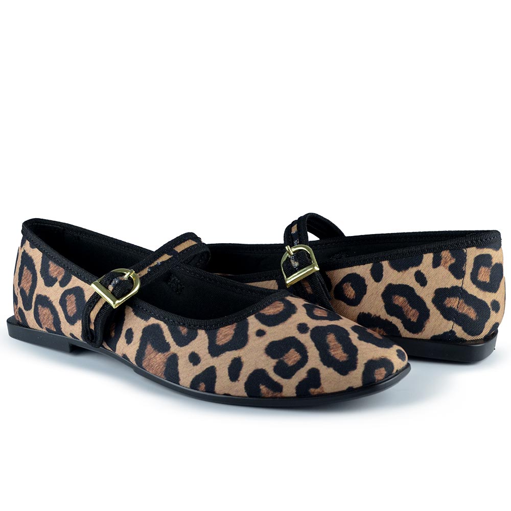 Sapatilha Moleca Feminina Animal Print 5798.101 - Foto 6