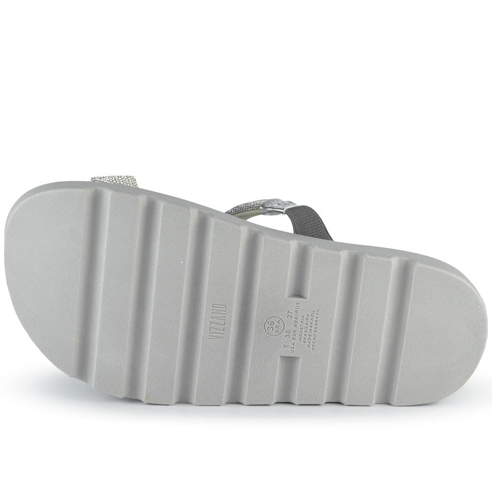 Sandália Papete Vizzano Feminina Strass - Brilho BK 6459.110 MADRI - Foto 5