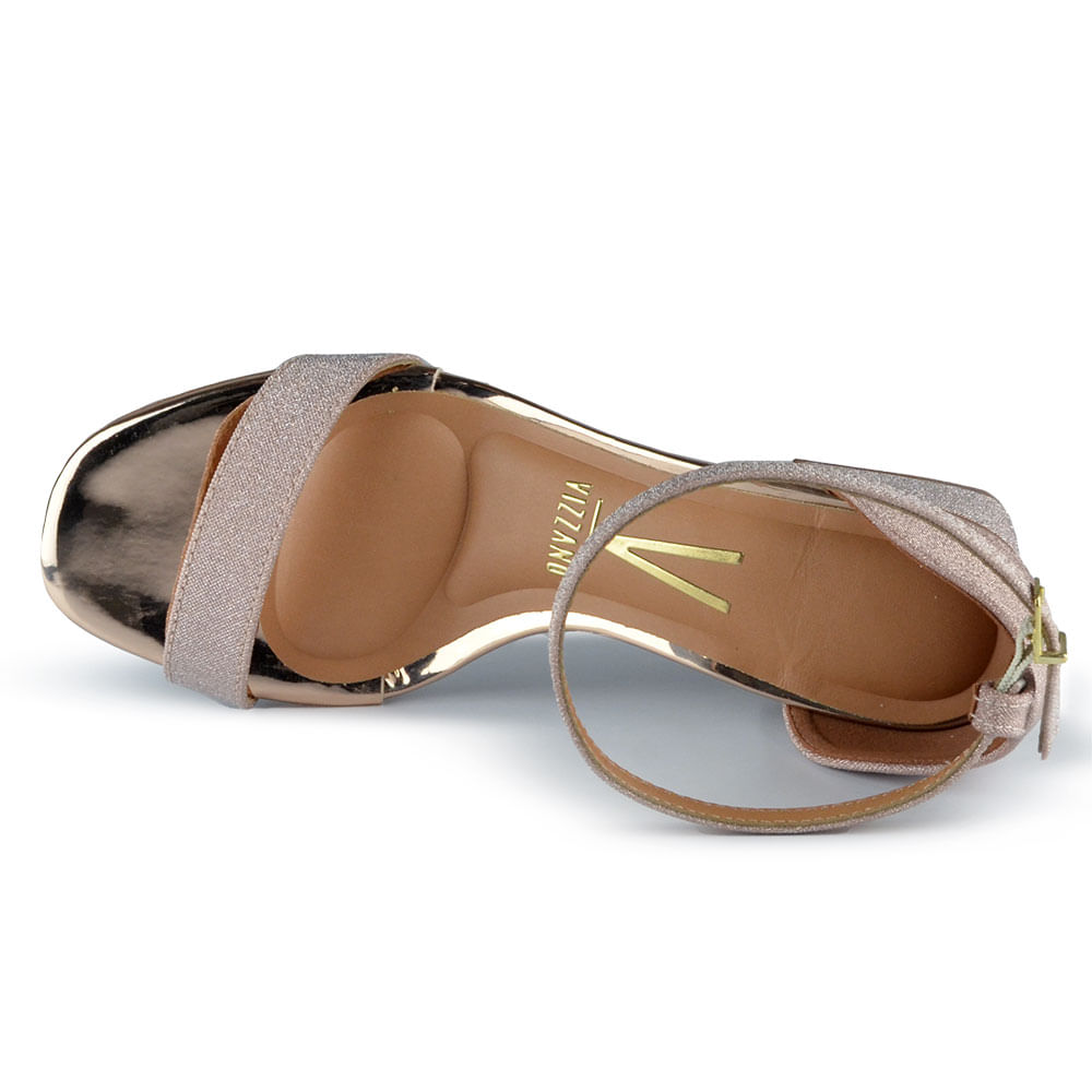 Sandália Vizzano Salto SandÃ¡lia Festa Salto Baixo Sandália