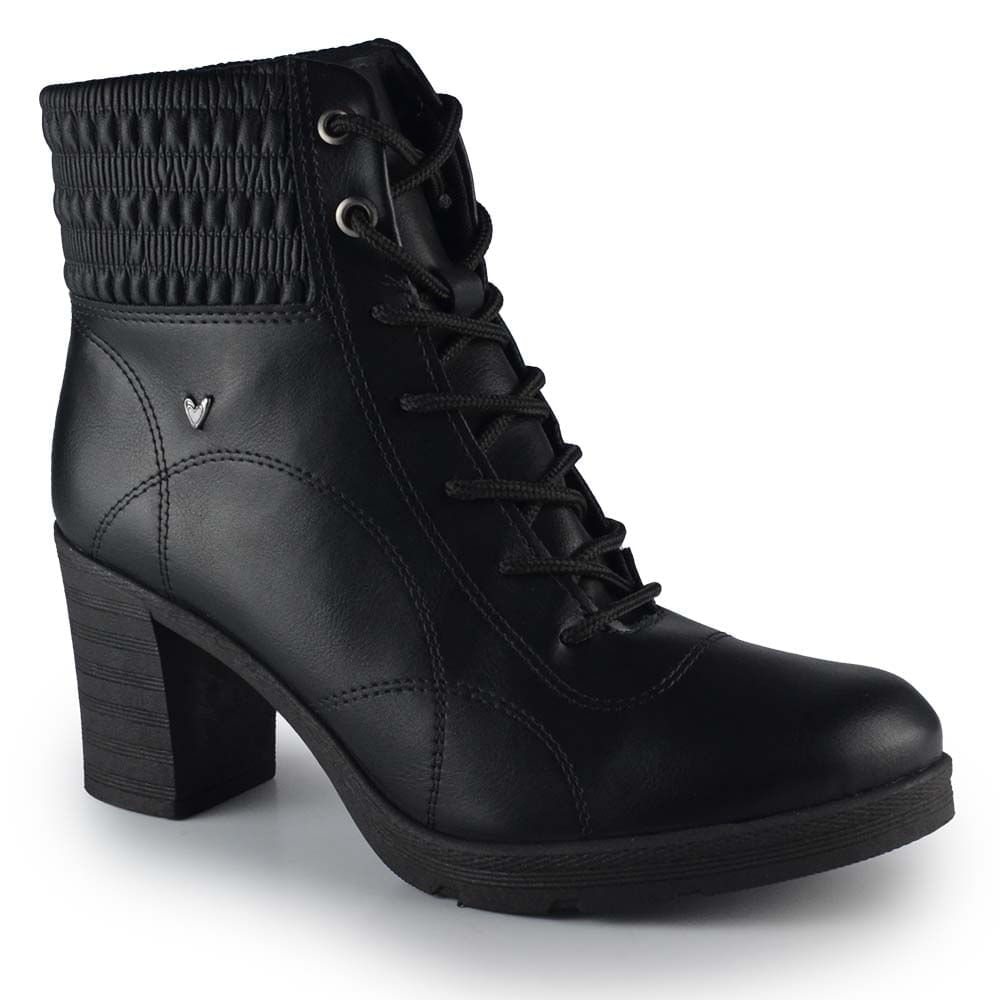 Bota Cano Curto Salto Alto Mississipi Feminina MI721 - Foto 2