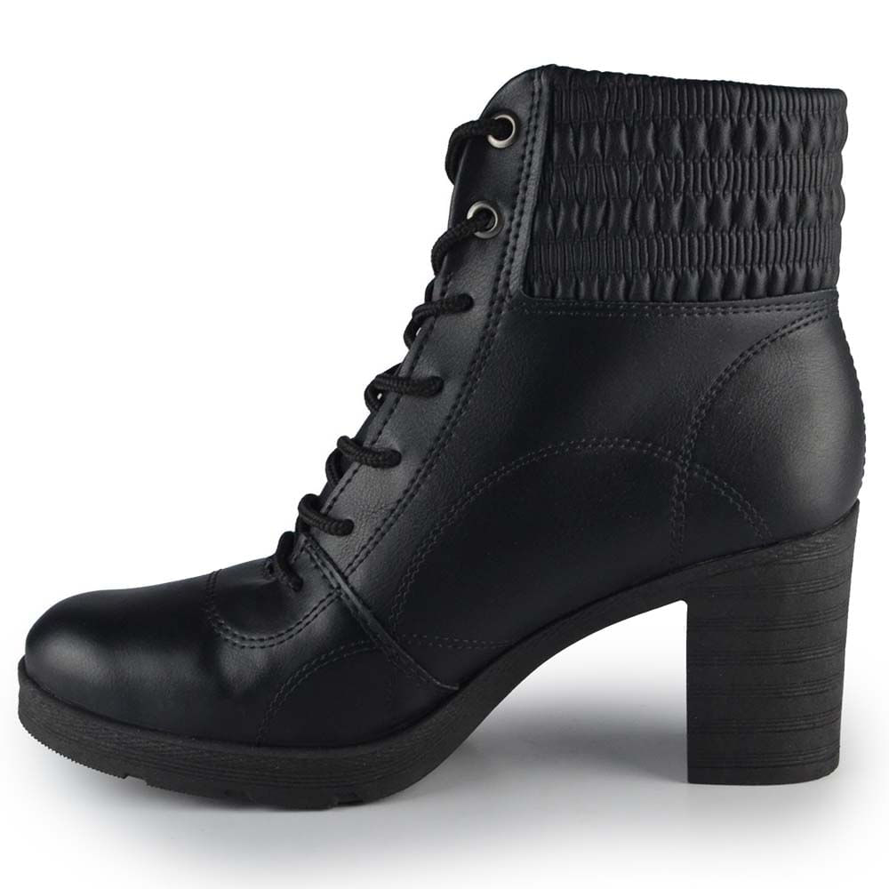 Bota Cano Curto Salto Alto Mississipi Feminina MI721 - Foto 3