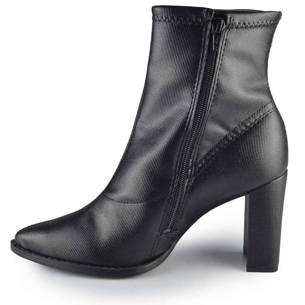Bota Cano Curto Salto Alto Mississipi Feminina MA123 - Foto 3