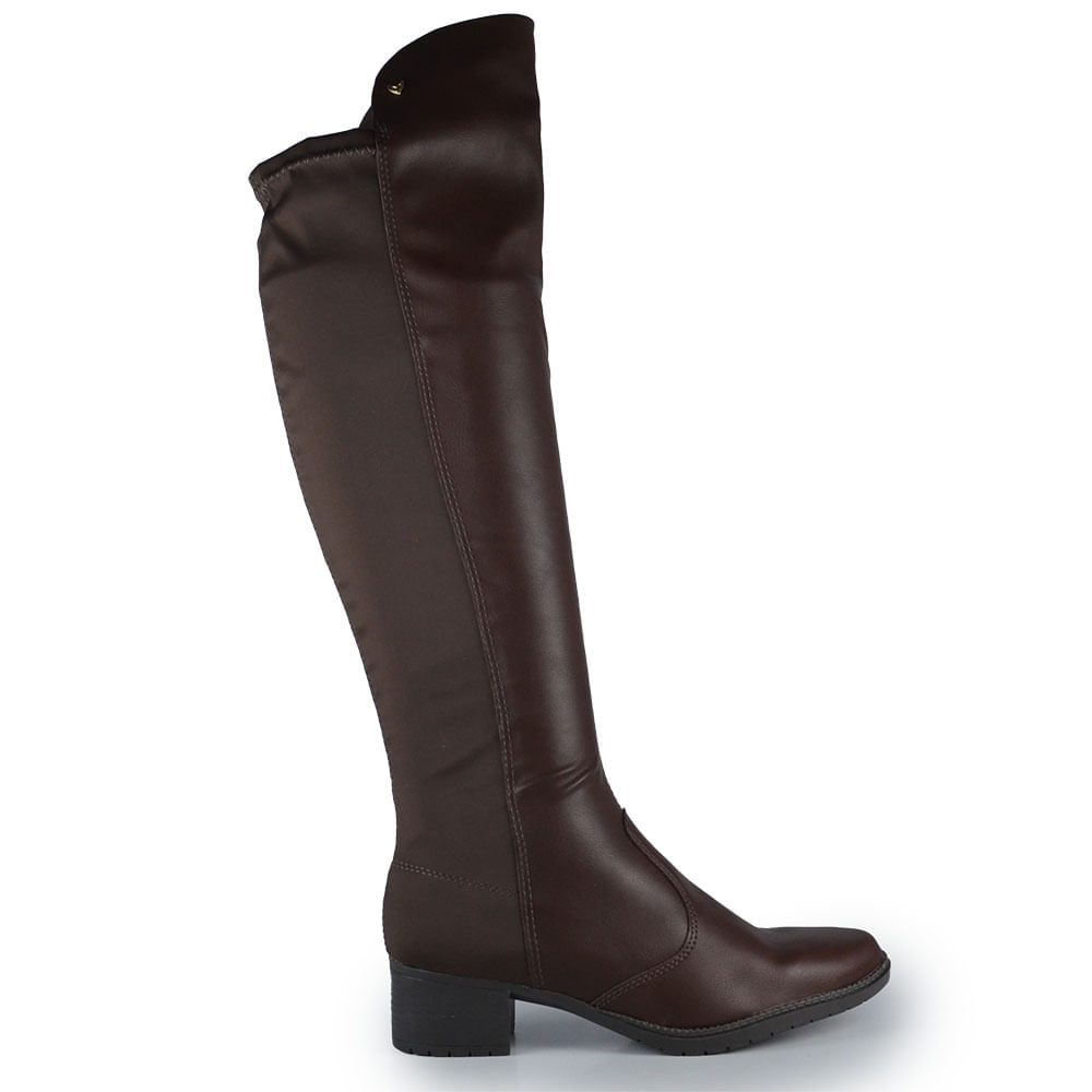 Bota Over Cano Longo Salto Baixo Mississipi Feminina MI604 - Foto 1