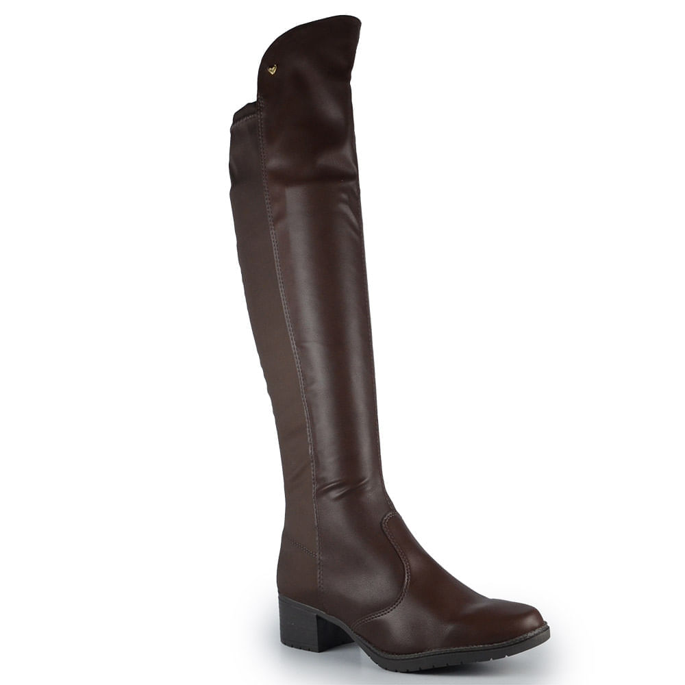 Bota Over Cano Longo Salto Baixo Mississipi Feminina MI604 - Foto 2