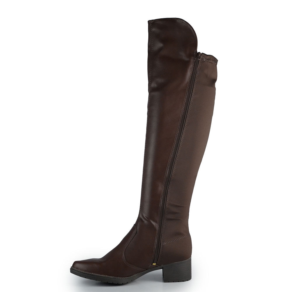 Bota Over Cano Longo Salto Baixo Mississipi Feminina MI604 - Foto 3