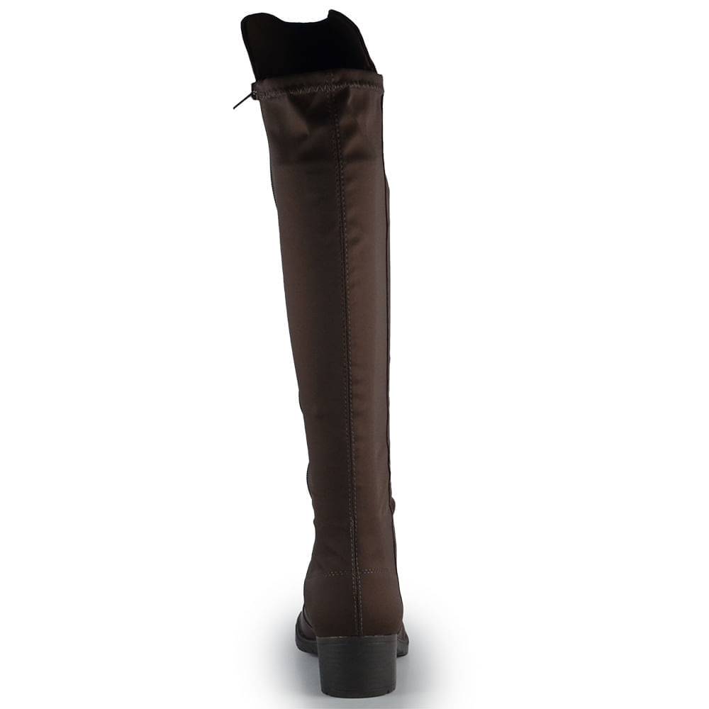 Bota Over Cano Longo Salto Baixo Mississipi Feminina MI604 - Foto 5