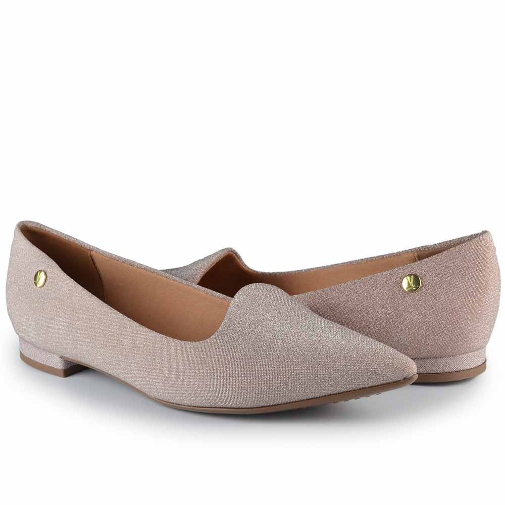 Sapatilha Feminina Bico Fino Glitter 1206.261 TELA - Foto 6