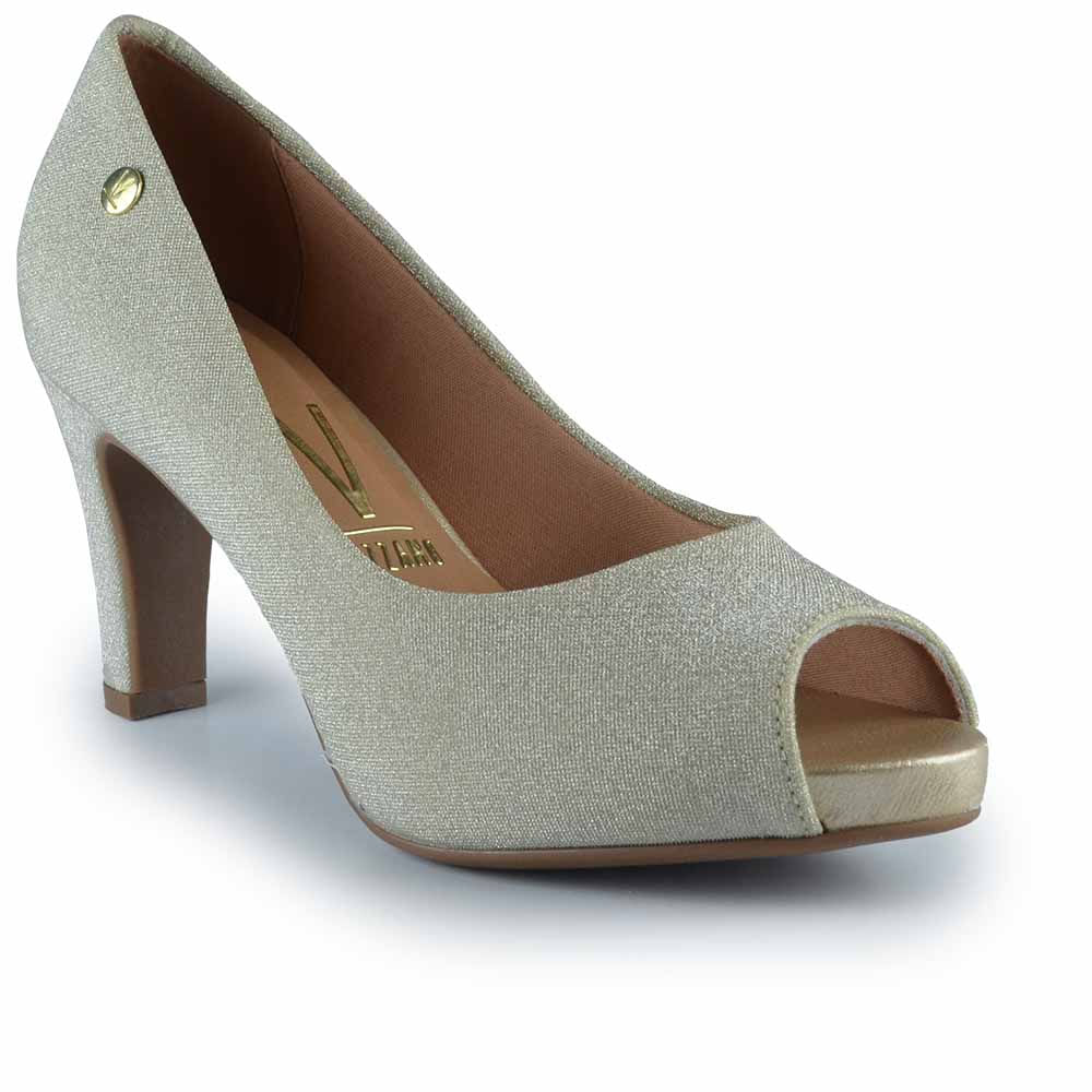 Scarpin Vizzano Feminino Salto Alto Glitter1840.300 TELA - Foto 2