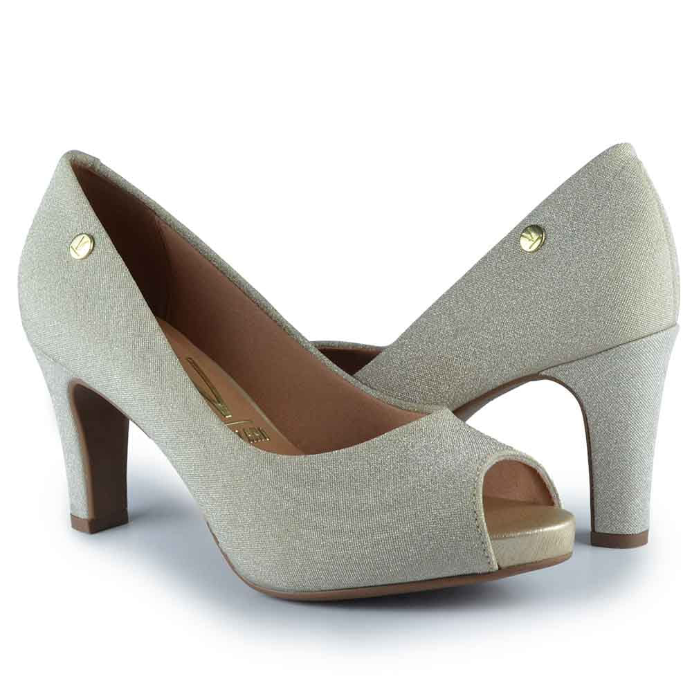 Scarpin Vizzano Feminino Salto Alto Glitter1840.300 TELA - Foto 6