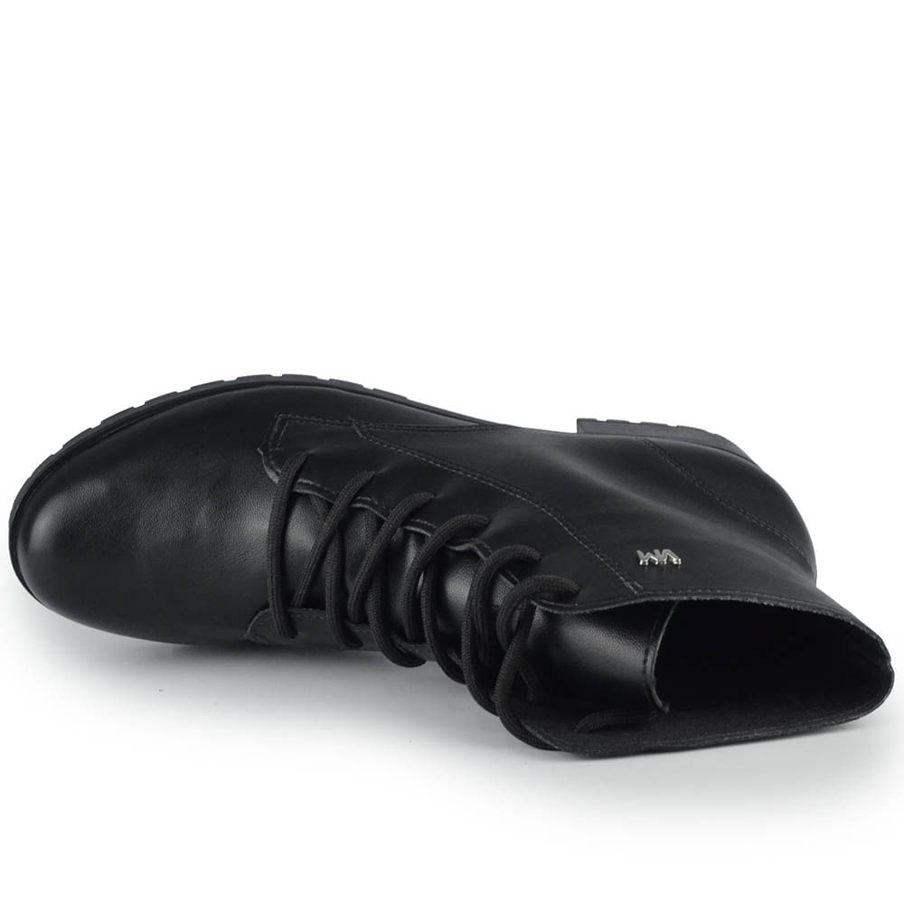 Coturno Cano Médio Via Marte Feminina Salto Baixo Bloco 031-001-01 - Foto 4