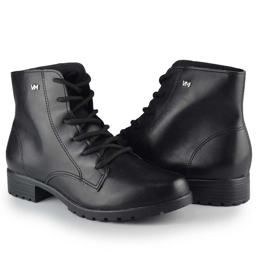 Coturno Cano Médio Via Marte Feminina Salto Baixo Bloco 031-001-01 - Foto 6