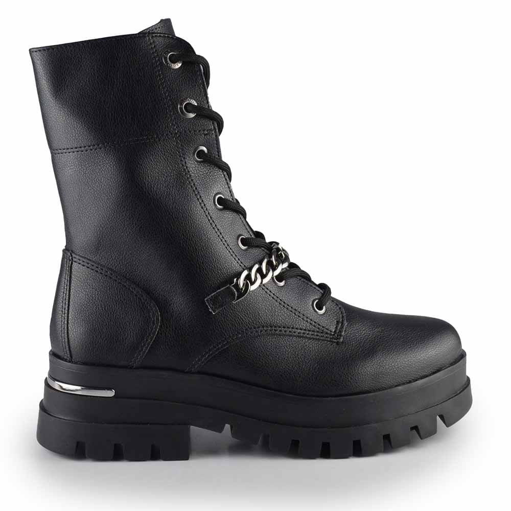 Coturno Cano Médio Via Marte Feminino Tratorado 007-002-01 - Foto 1