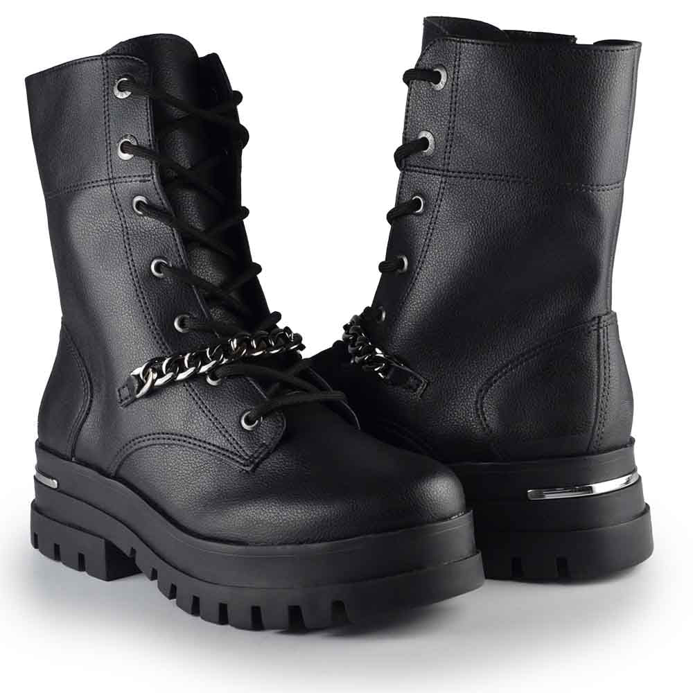 Coturno Cano Médio Via Marte Feminino Tratorado 007-002-01 - Foto 6