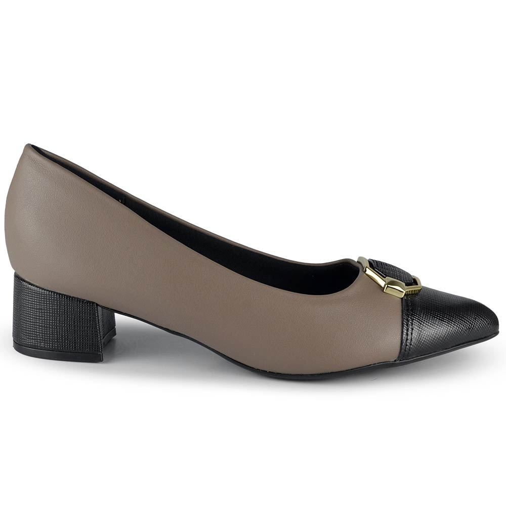 Scarpin Piccadilly Feminino Salto Baixo Bloco 739051 - Foto 1