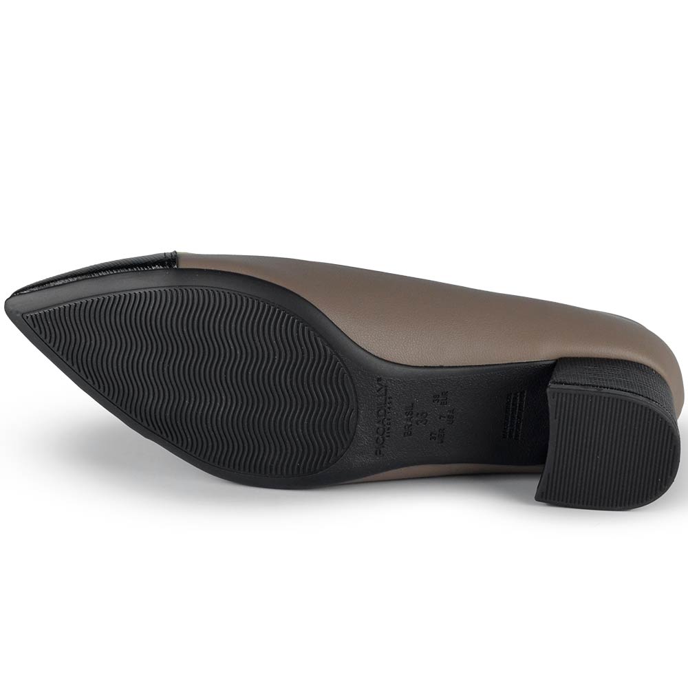 Scarpin Piccadilly Feminino Salto Baixo Bloco 739051 - Foto 5