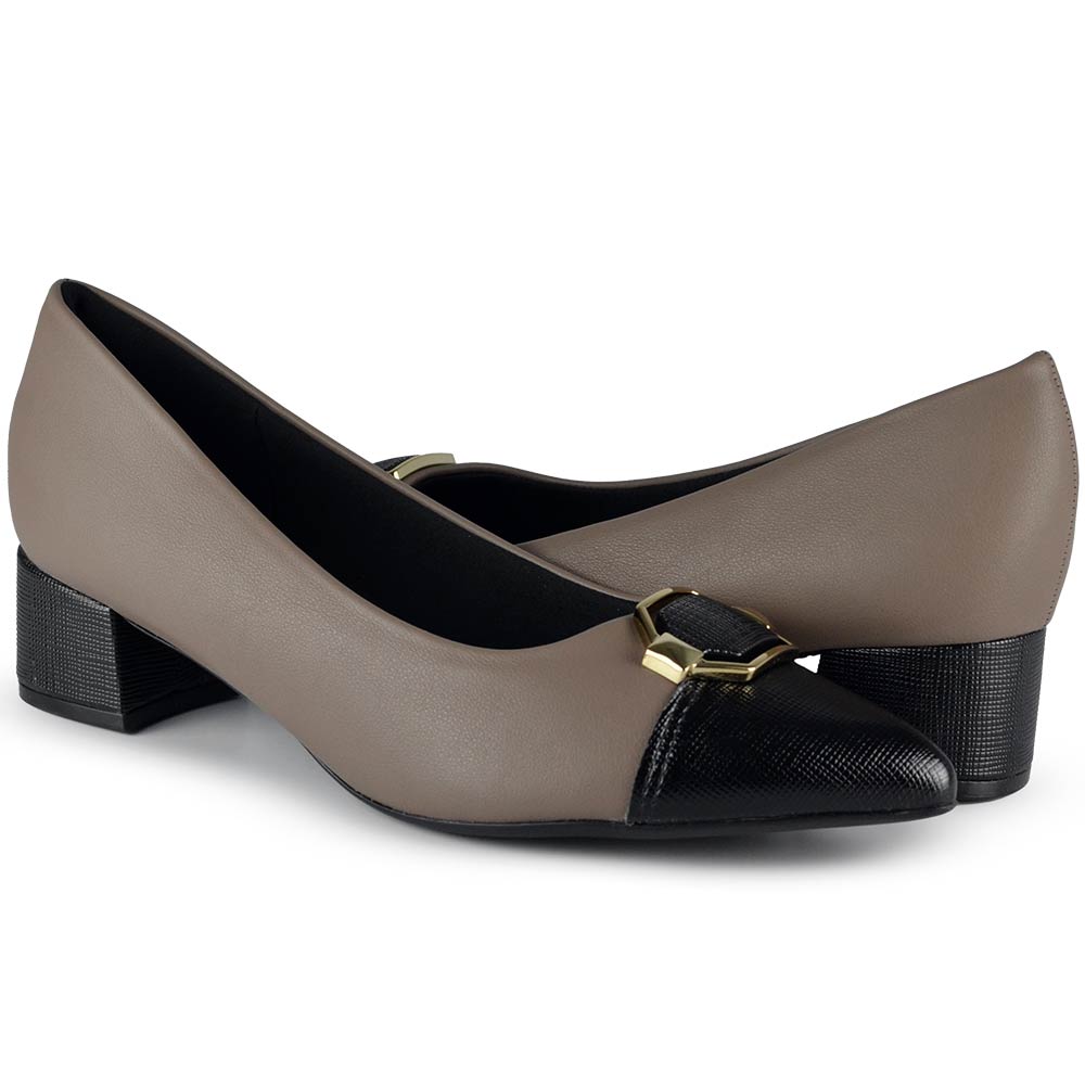 Scarpin Piccadilly Feminino Salto Baixo Bloco 739051 - Foto 6
