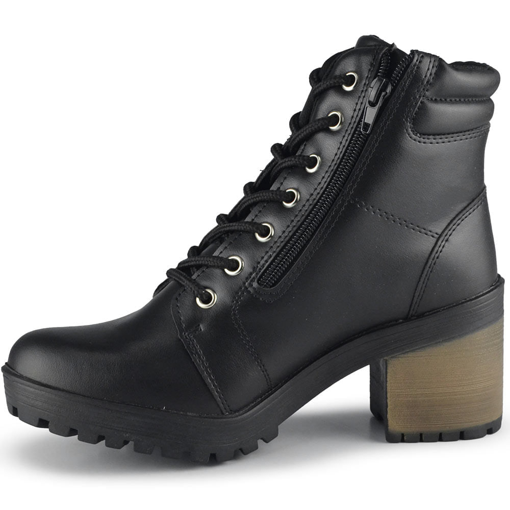 Coturno Lacolly Feminino Salto Alto Bloco 9732 - Foto 3