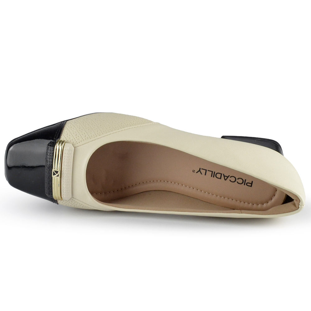 Sapato Piccadilly Feminino Salto Médio 160078 - Foto 4