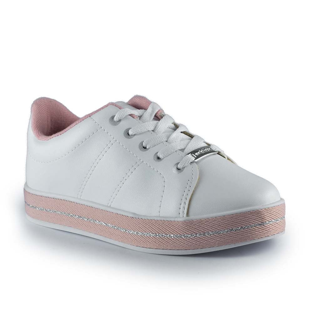 Tênis Molekinha Branco com Solado Colorido - Foto 2