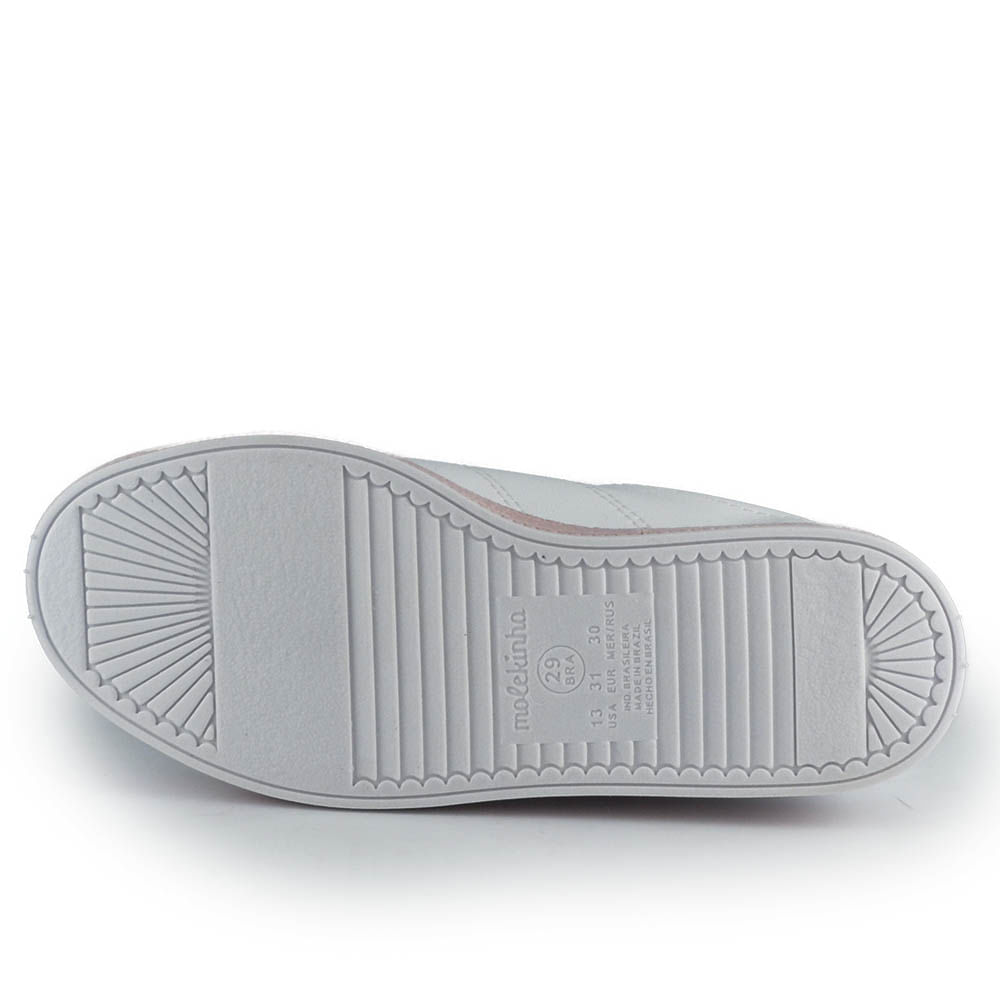 Tênis Molekinha Branco com Solado Colorido - Foto 4