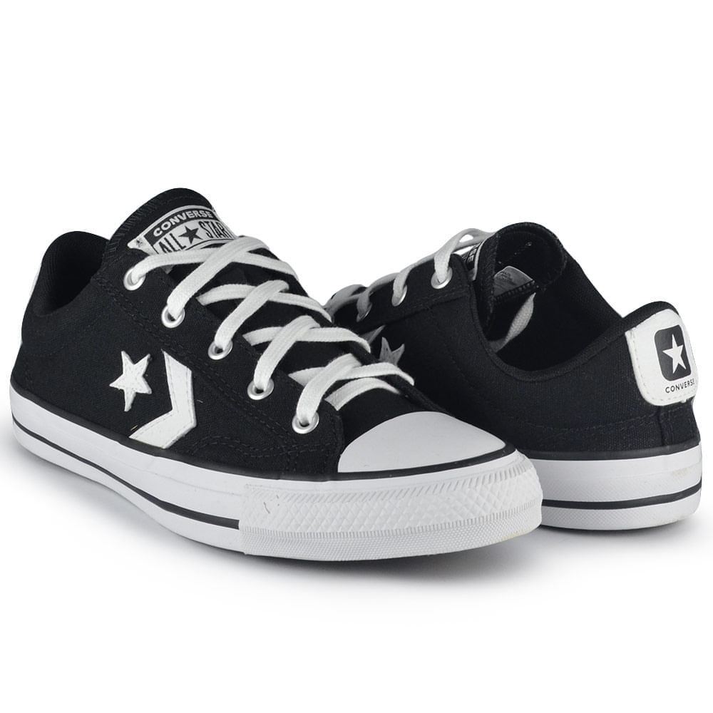 Tênis Casual Converse All Star XS Preto CO05050001 - Foto 6