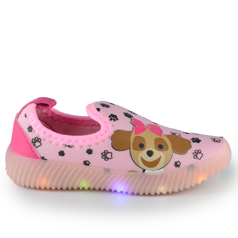 Tênis Infantil Batatinha Feminino Luz 172 - Foto 1
