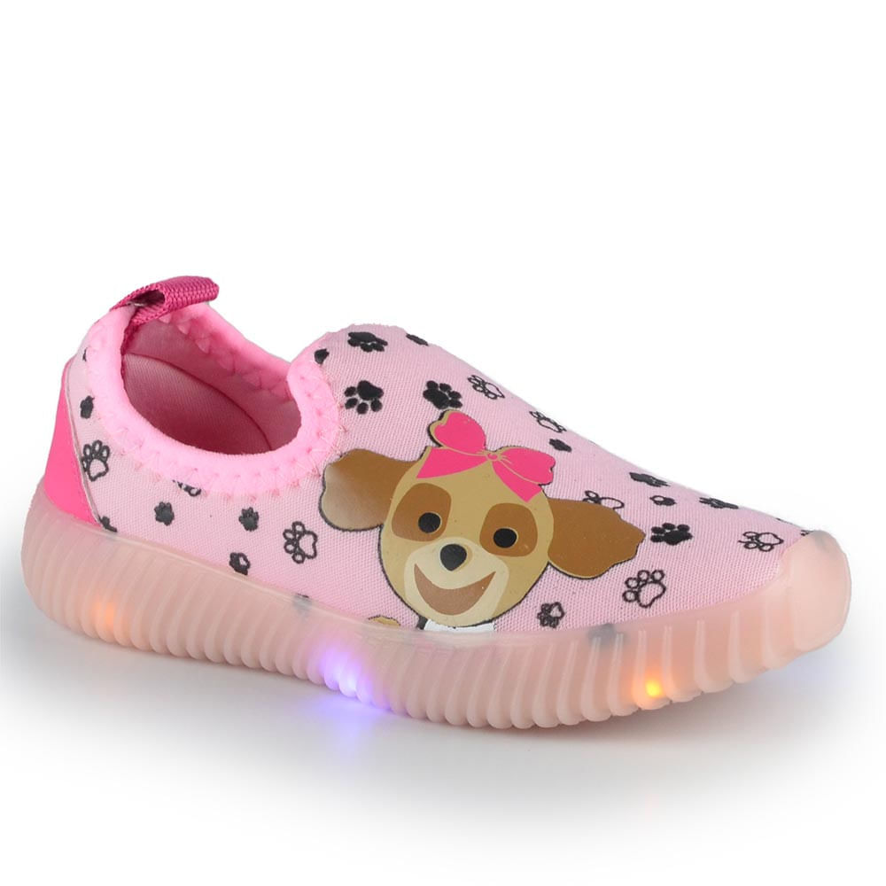 Tênis Infantil Batatinha Feminino Luz 172 - Foto 2