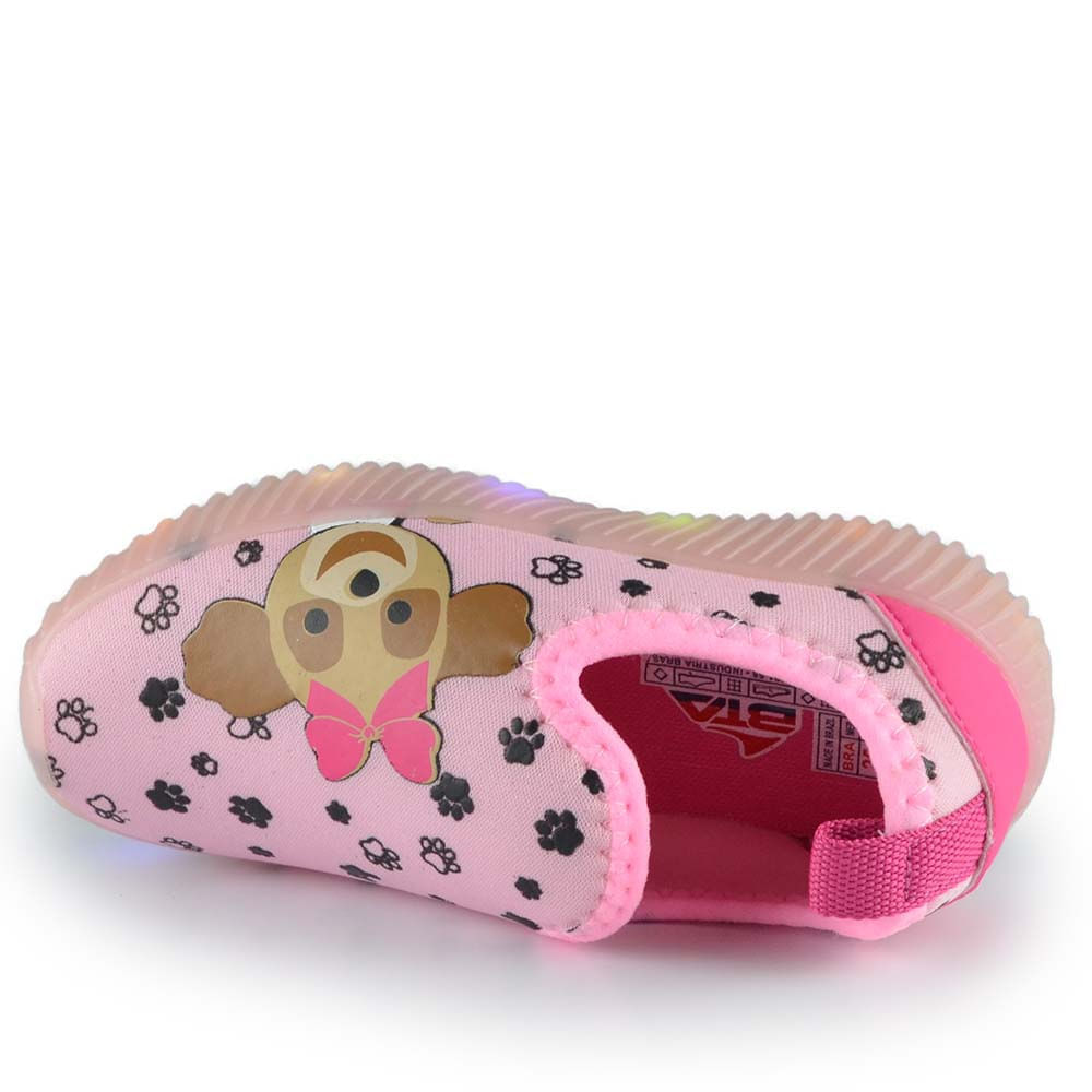 Tênis Infantil Batatinha Feminino Luz 172 - Foto 4